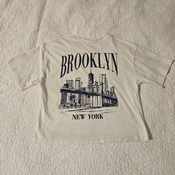 Organic Collective Graphic Brooklyn Crop Top Size Small - Picture 2 of 4